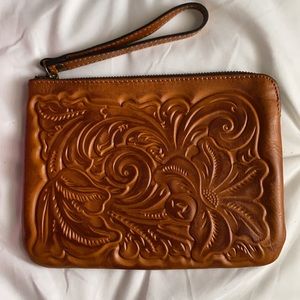 New Patricia Nash Cassini Leather Wristlet